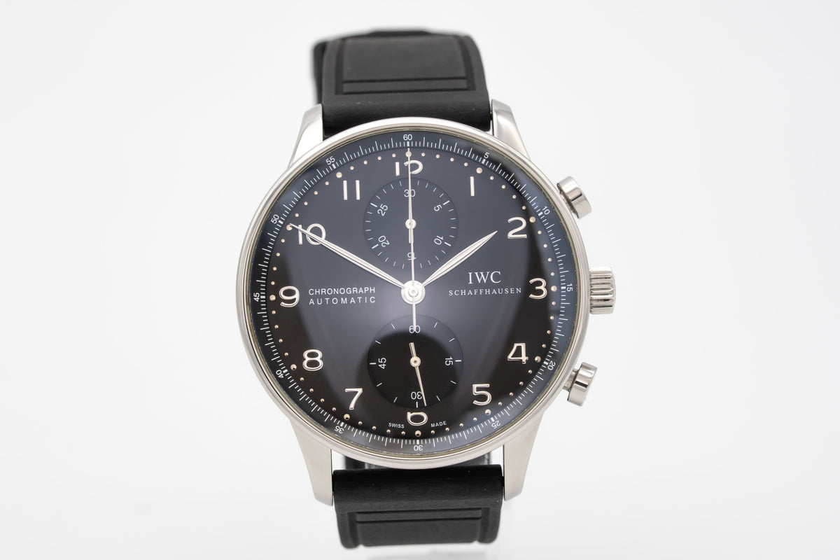 IWC Portugieser Chronograph IW371447 Portuguese Stahl Automatik 41mm Papers
