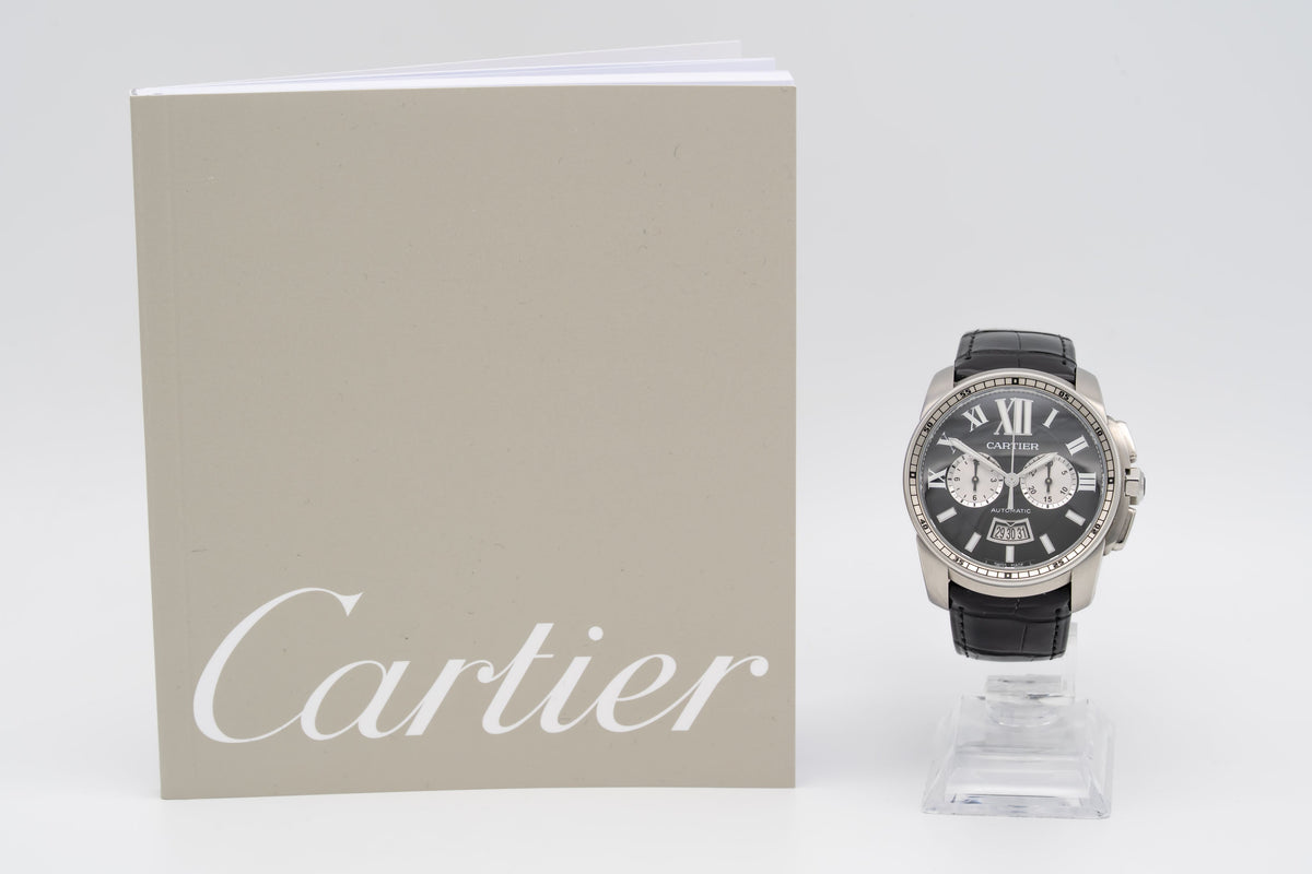 Cartier Calibre de Cartier Chronograph 3578 Chronograph Stainless Steel Automatic 42mm Papers