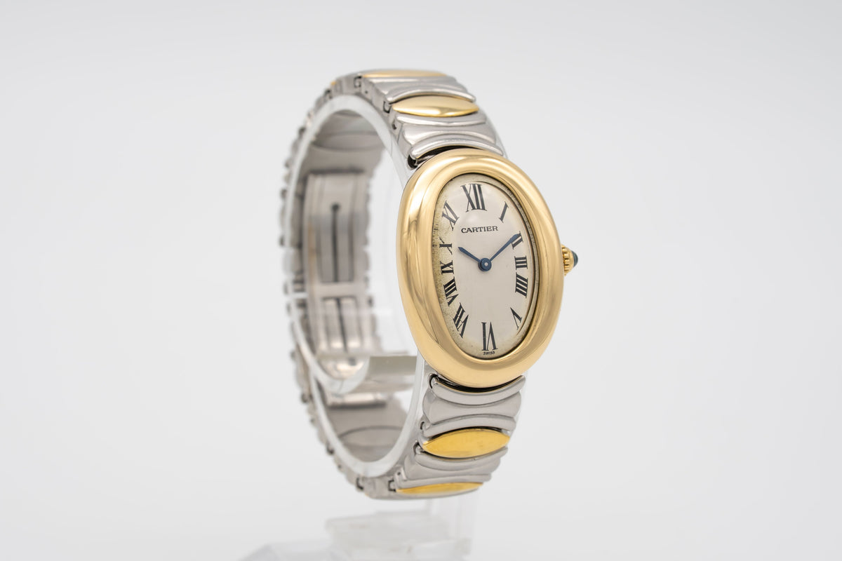 Cartier Baignoire 8057910 Lady Stahl Gelbgold 750