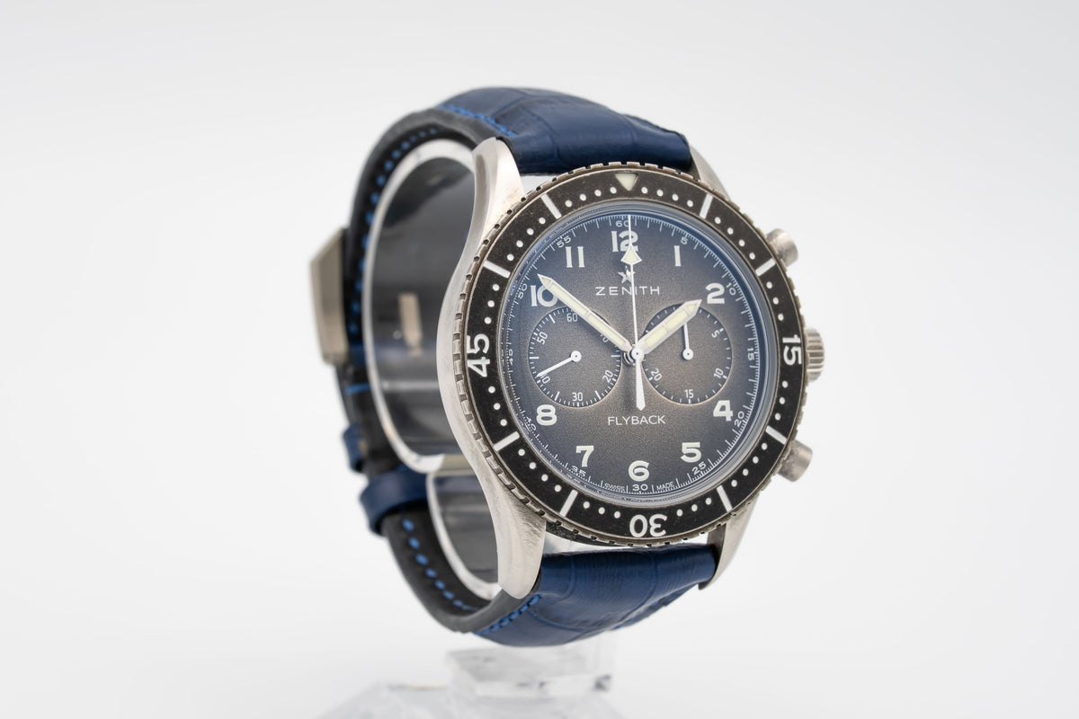 Zenith Pilot Type 20 Chronograph Flyback Stainless Steel Automatic 43mm Papers