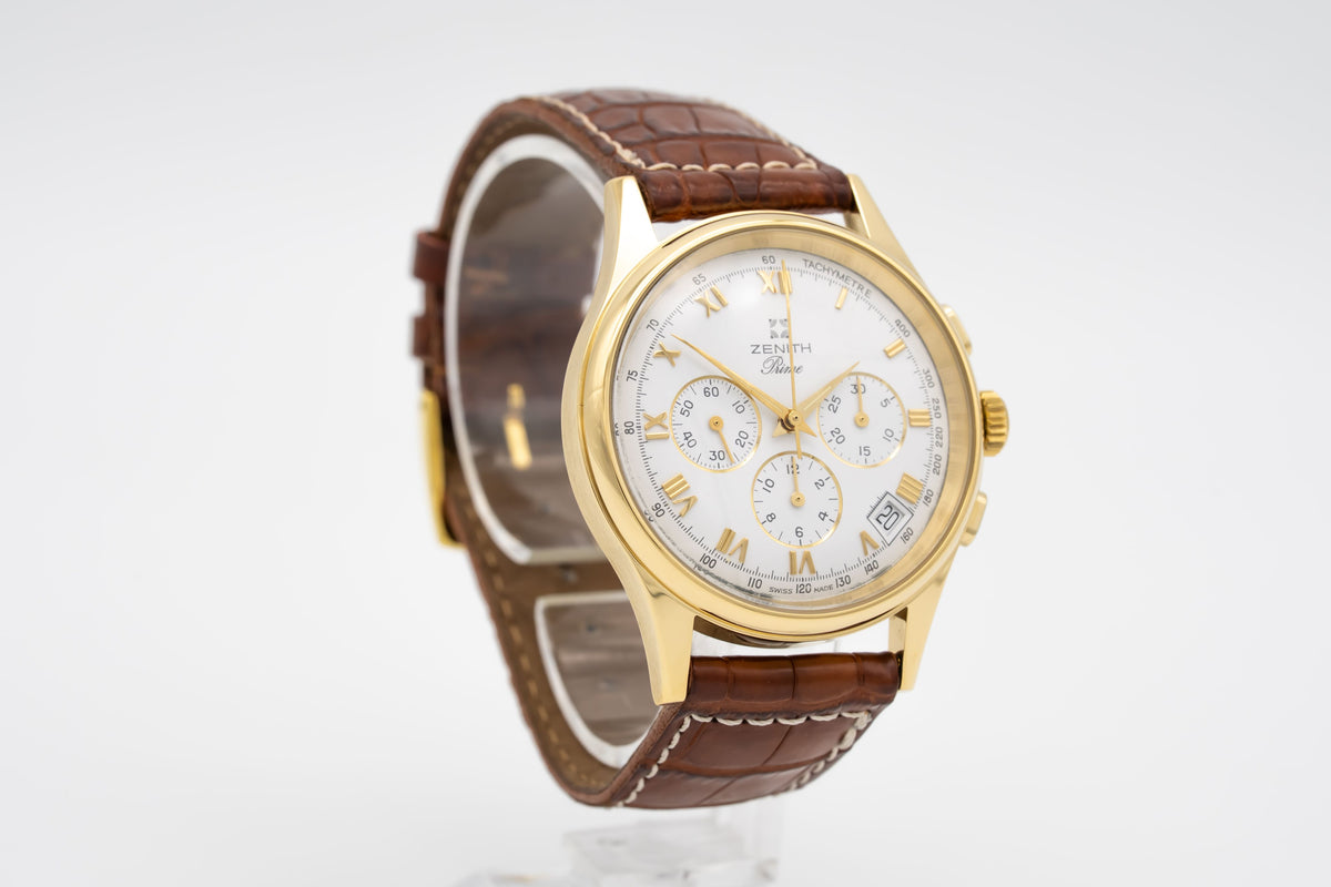 Zenith Prime 18 Karat Yellow Gold Manual Winding 38mm Gelbgold 750