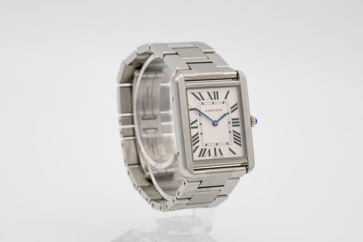 Cartier Tank Solo 3169 Stainless Steel Papers 27mm