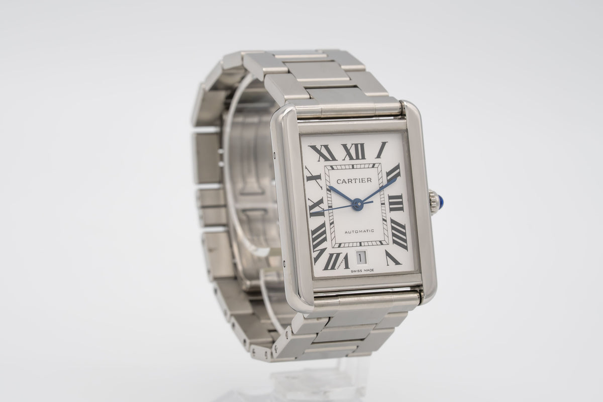 Cartier Tank Solo XL 3515 Stahl Automatik 31mm Herrenuhr Papers