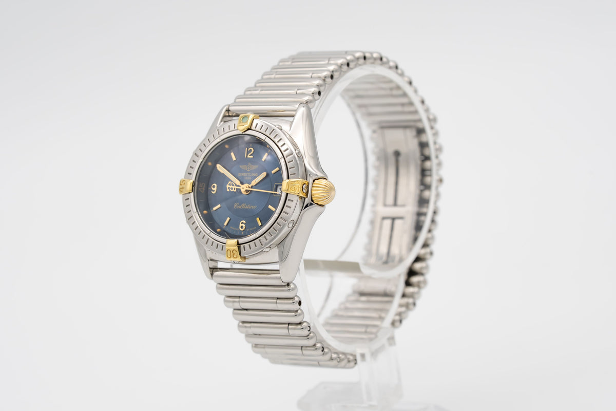 Breitling Callistino B52045 Lady Stahl Gelbgold 28mm Papers