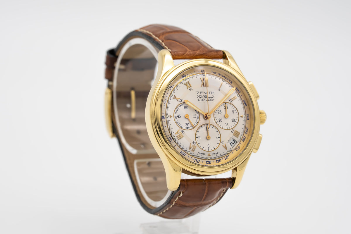 Zenith Prime 18 Karat Yellow Gold Manual Winding 38mm Yellow Gold 750