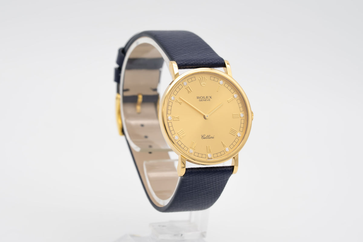 Rolex Cellini 5112 Gelbgold 750 Diamanten Manual Wiinding 32mm