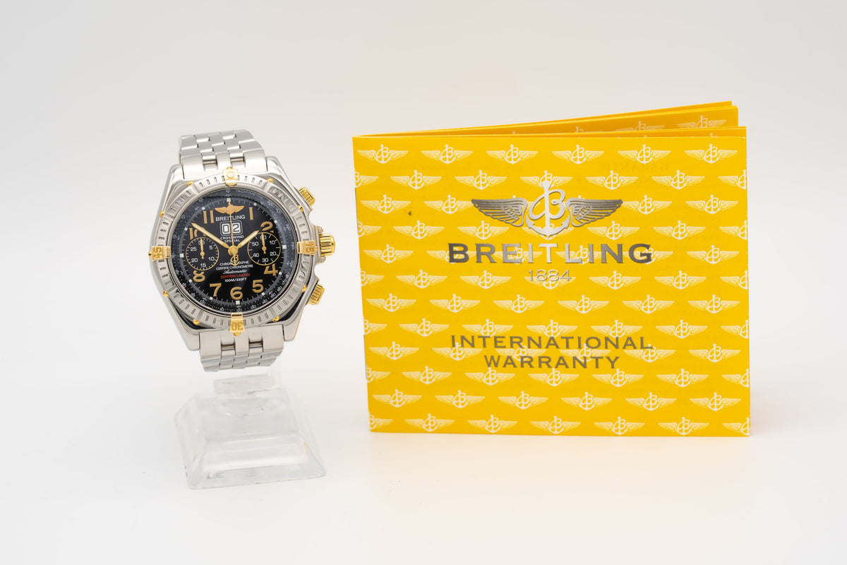 Breitling Crosswind Special B44356 Limited Edition Stahl Gelbgold Automatik 44mm Papers