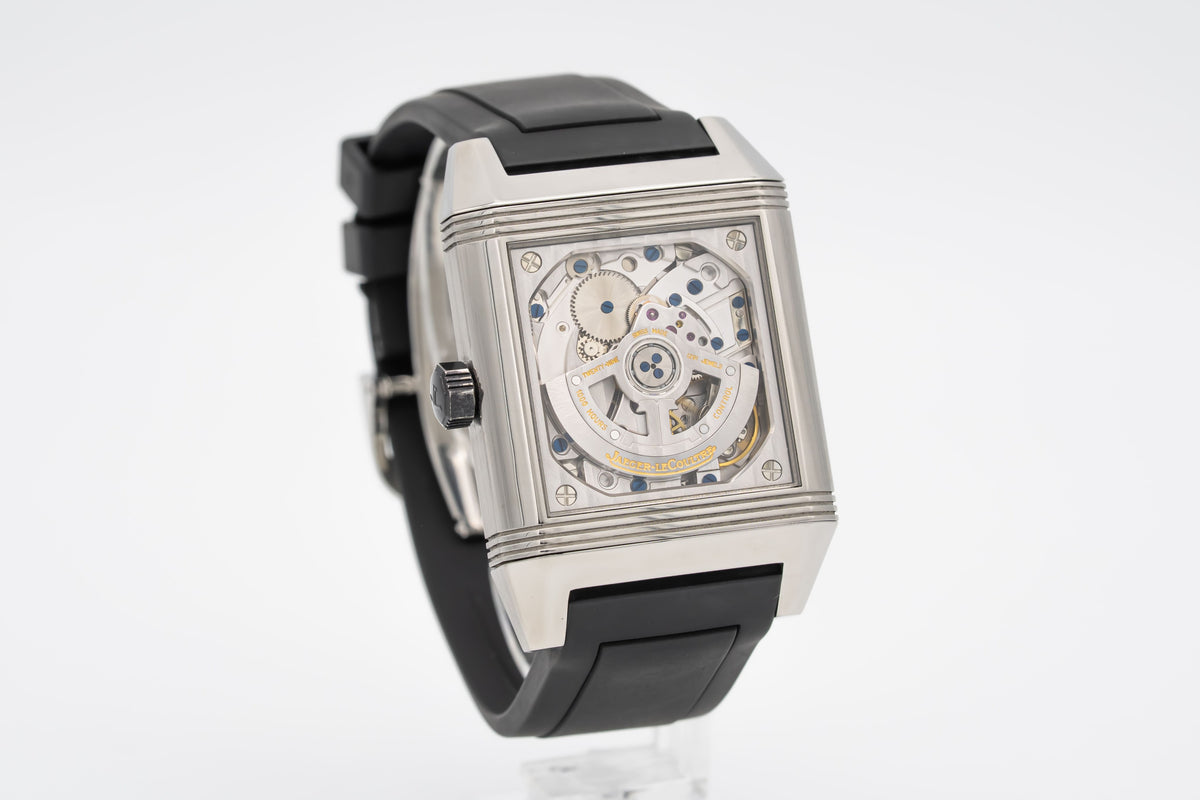 Jaeger-LeCoultre Reverso Squadra Hometime 230.8.77 Stainless Steel Automatic 35mm Papers