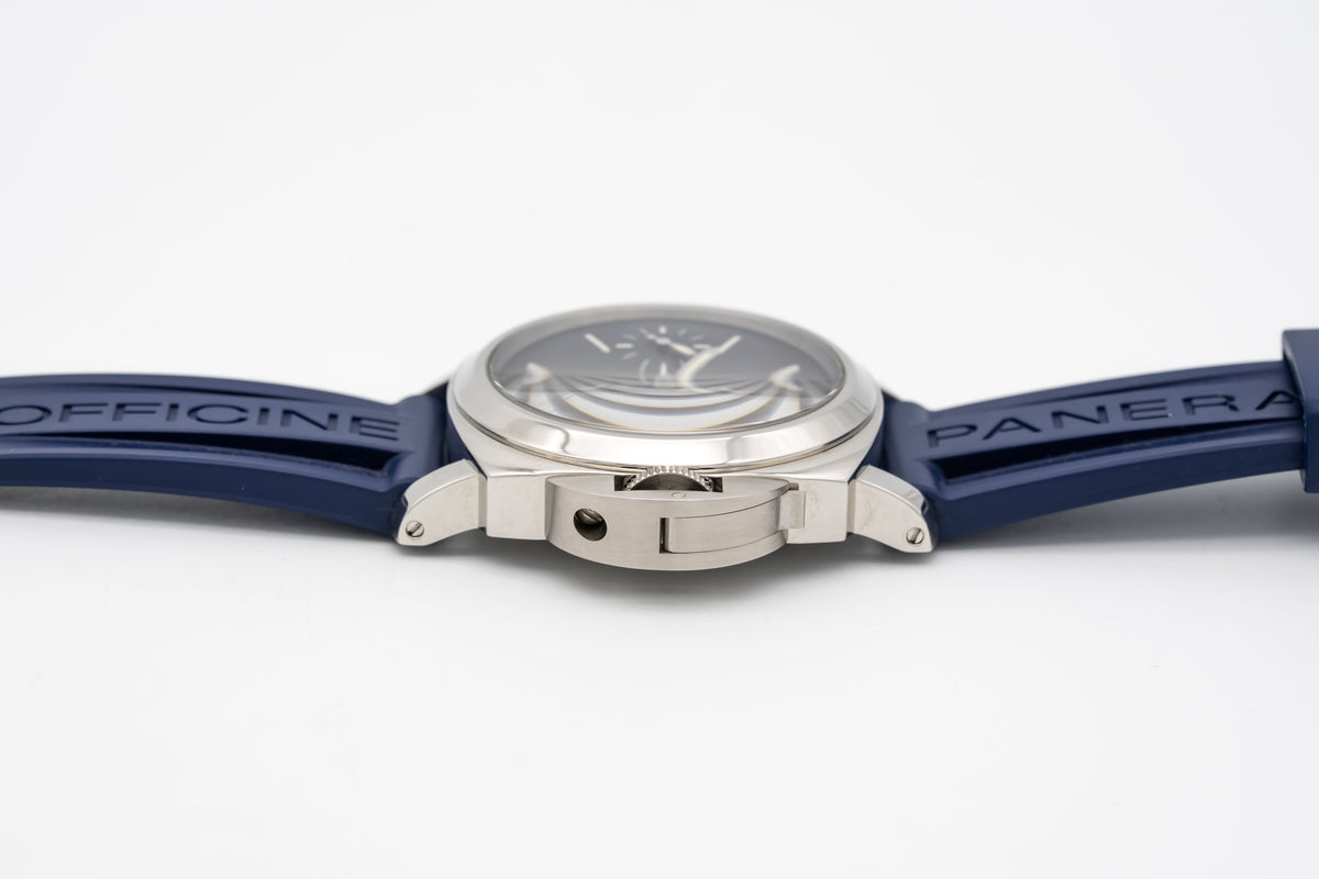 Panerai Luminor Blu Mare 44 Stainless Steel Manual Winding Papers
