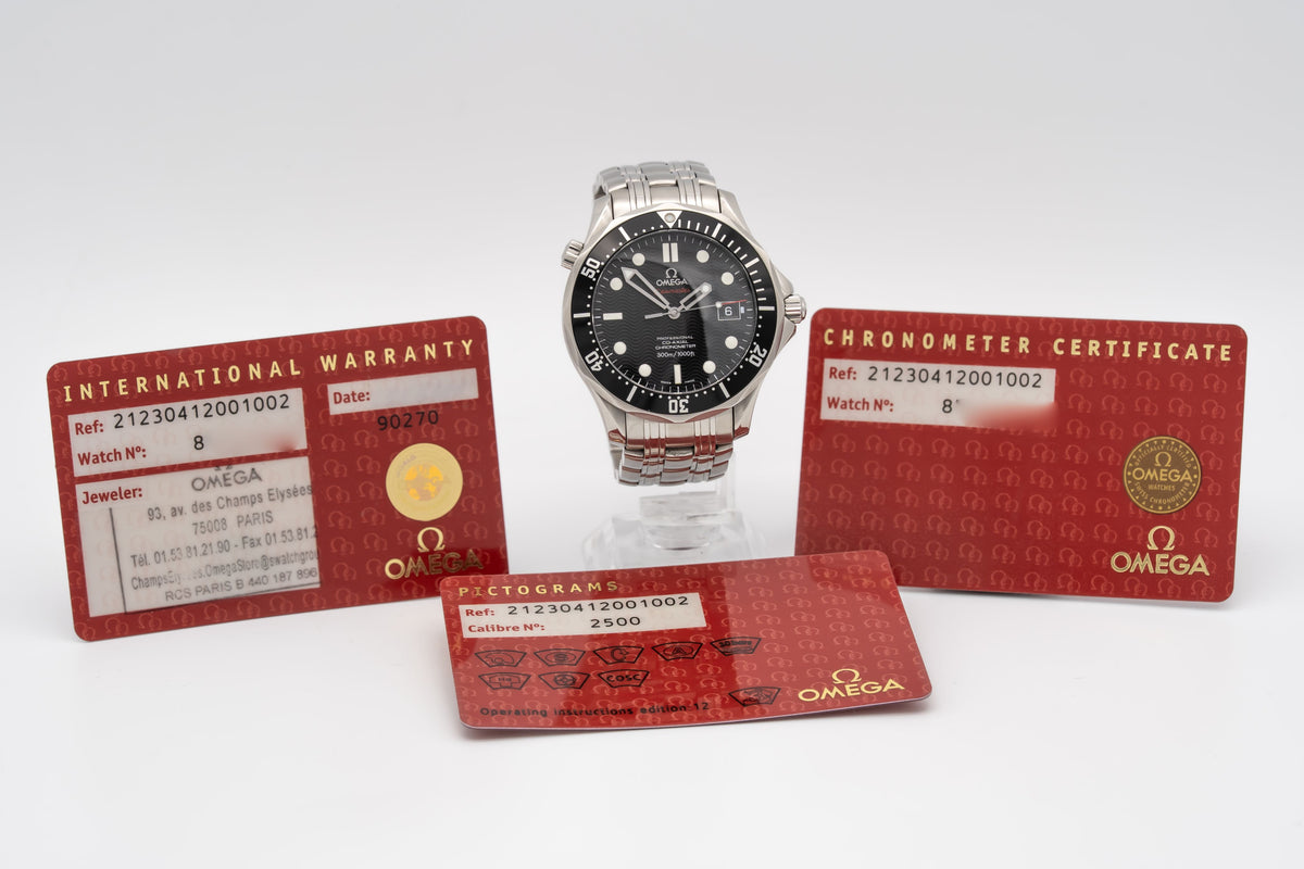 Omega Seamaster Diver 300 M Stainless Steel Automatic 41mm Papers