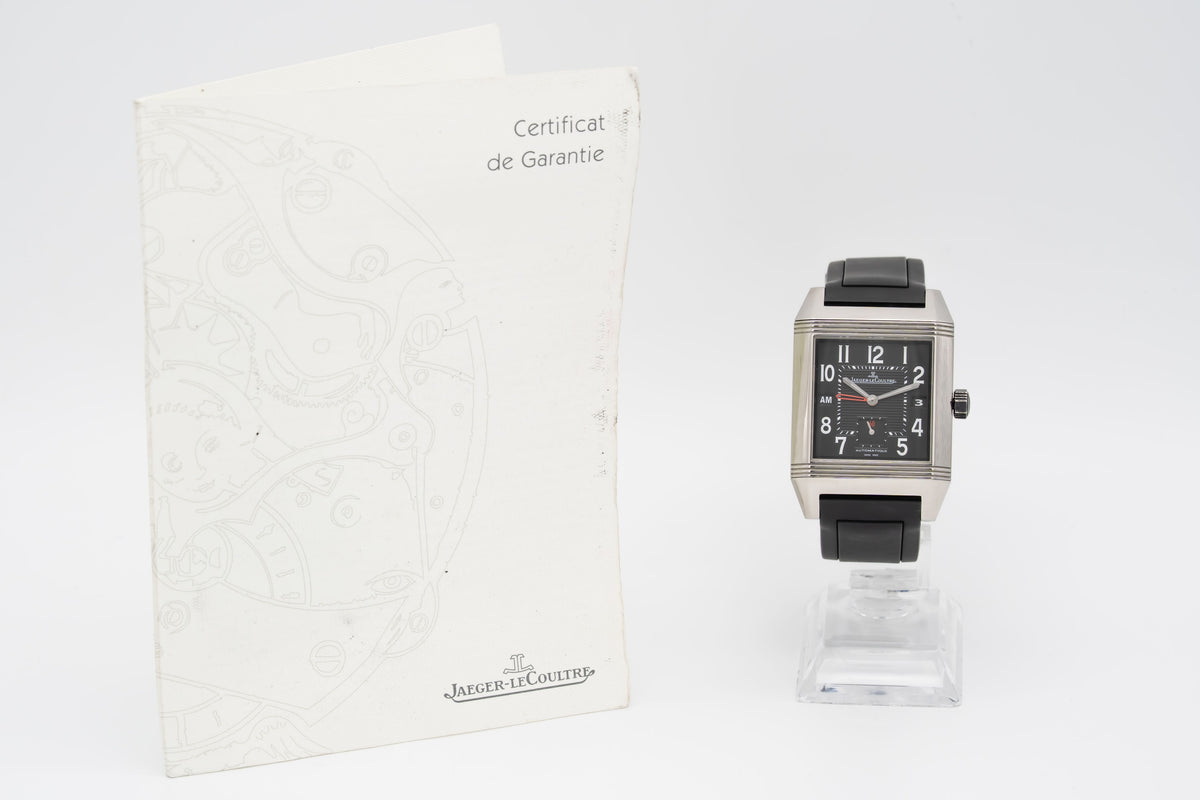 Jaeger-LeCoultre Reverso Squadra Hometime 230.8.77 Stainless Steel Automatic 35mm Papers