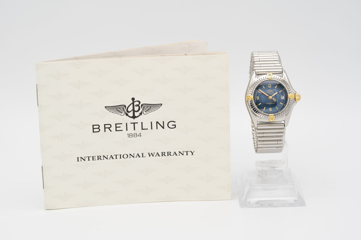 Breitling Callistino B52045 Lady Stahl Gelbgold 28mm Papers