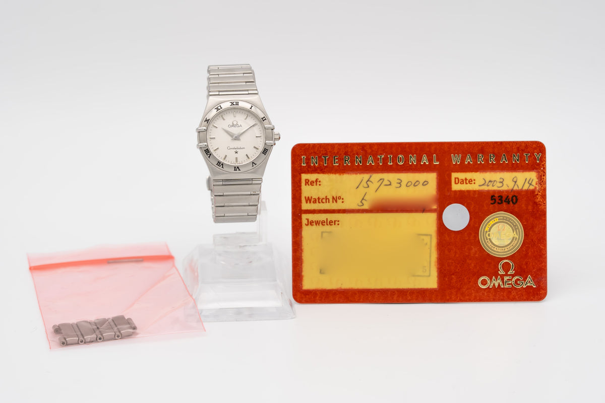 Omega Constellation Ladies Lady 1572.30 Stainless Steel 25.5mm Papers