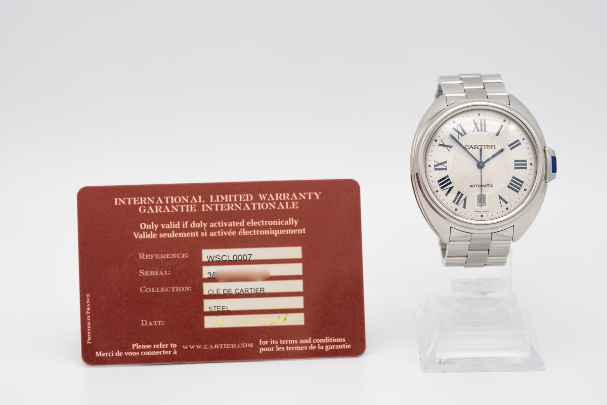 Cartier Clé de Cartier 3850 Stainless Steel Automatic 40mm Papers