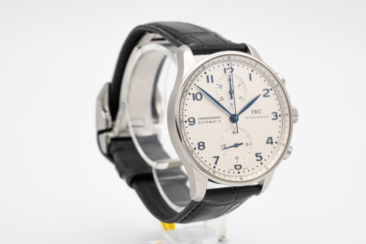 IWC Portugieser Chronograph IW371446 Portuguese Stahl Automatik 41mm Papers