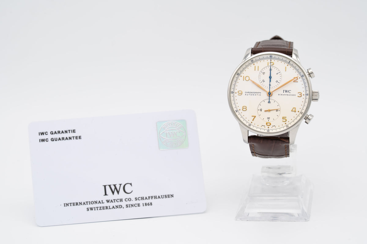 IWC Portugieser Chronograph Portuguese Chronograph IW371445 Portuguese Stahl Automatik 41mm Papers