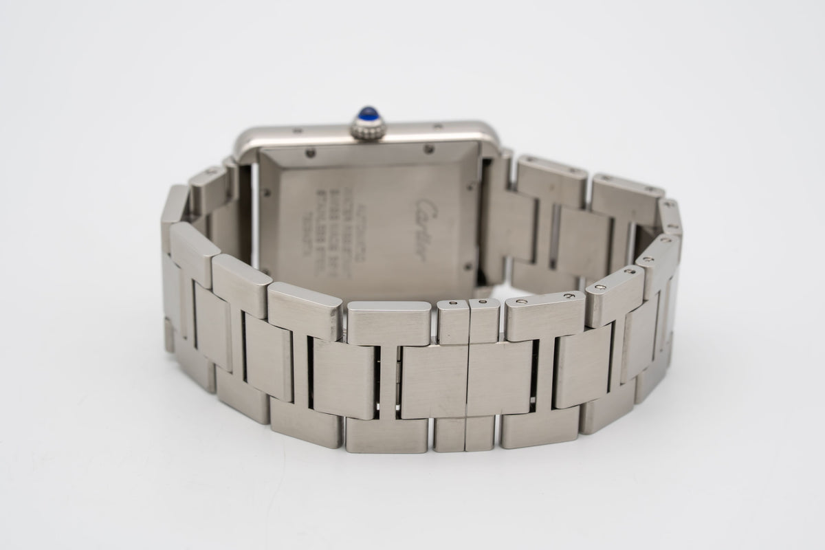 Cartier Tank Solo XL 3515 Stahl Automatik 31mm Herrenuhr Papers
