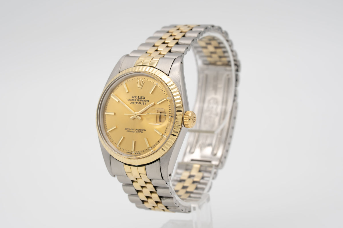 Rolex Datejust 36 1601 Rolex Service Stahl Gelbgold 750 Automatik 36mm
