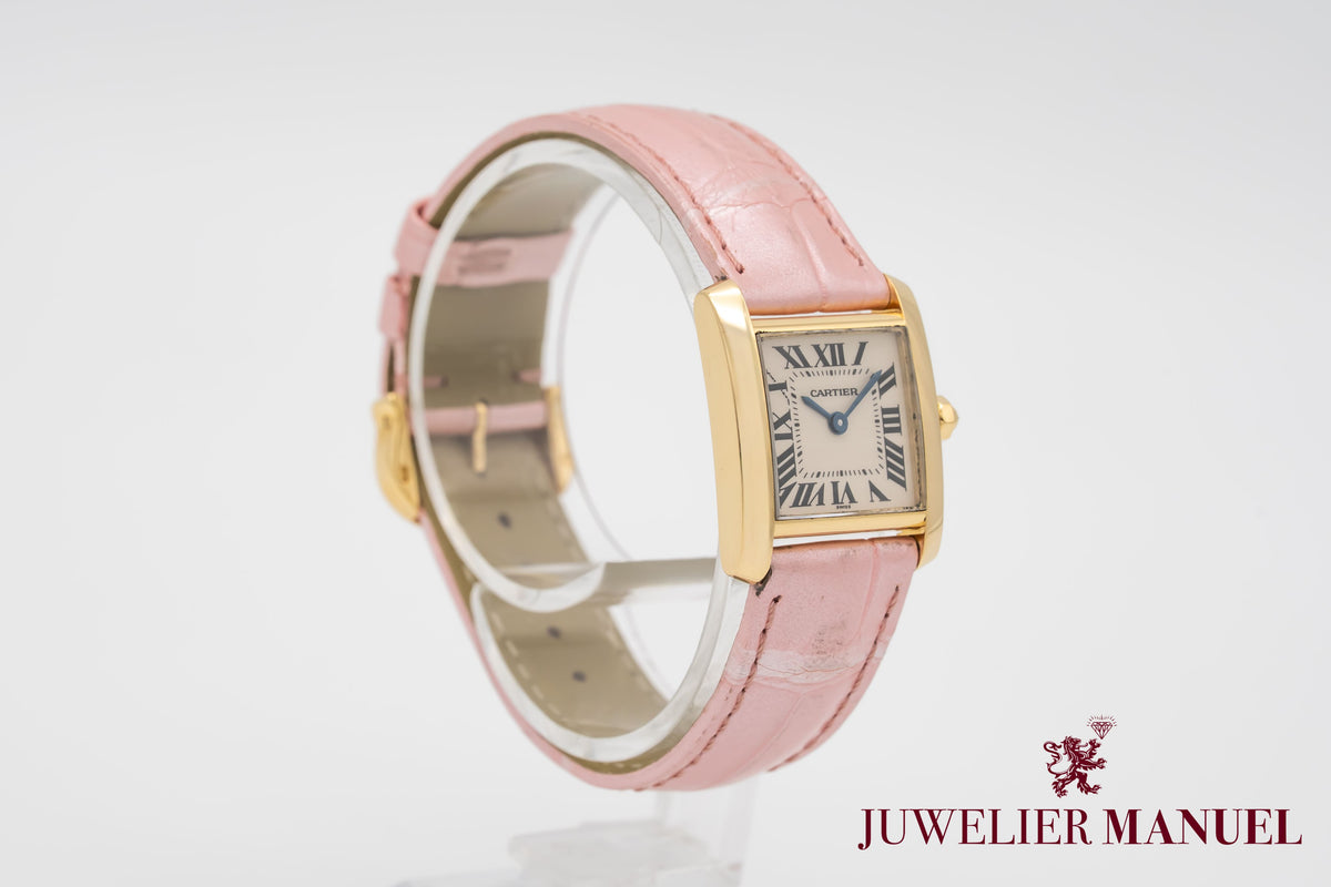 Cartier Tank Française 1820 Lady 18k Yellow Gold 750