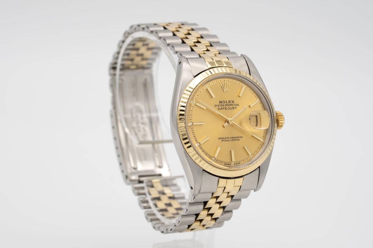 Rolex Datejust 36 1601 Rolex Service Stahl Gelbgold 750 Automatik 36mm