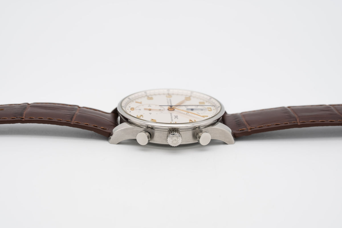 IWC Portugieser Chronograph Portuguese Chronograph IW371445 Portuguese Stahl Automatik 41mm Papers