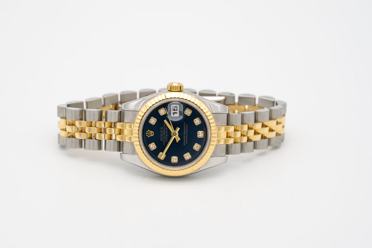 Rolex Lady-Datejust 179173 Factory Diamond Dial Stahl Gelbgold 750 Automatik 26m