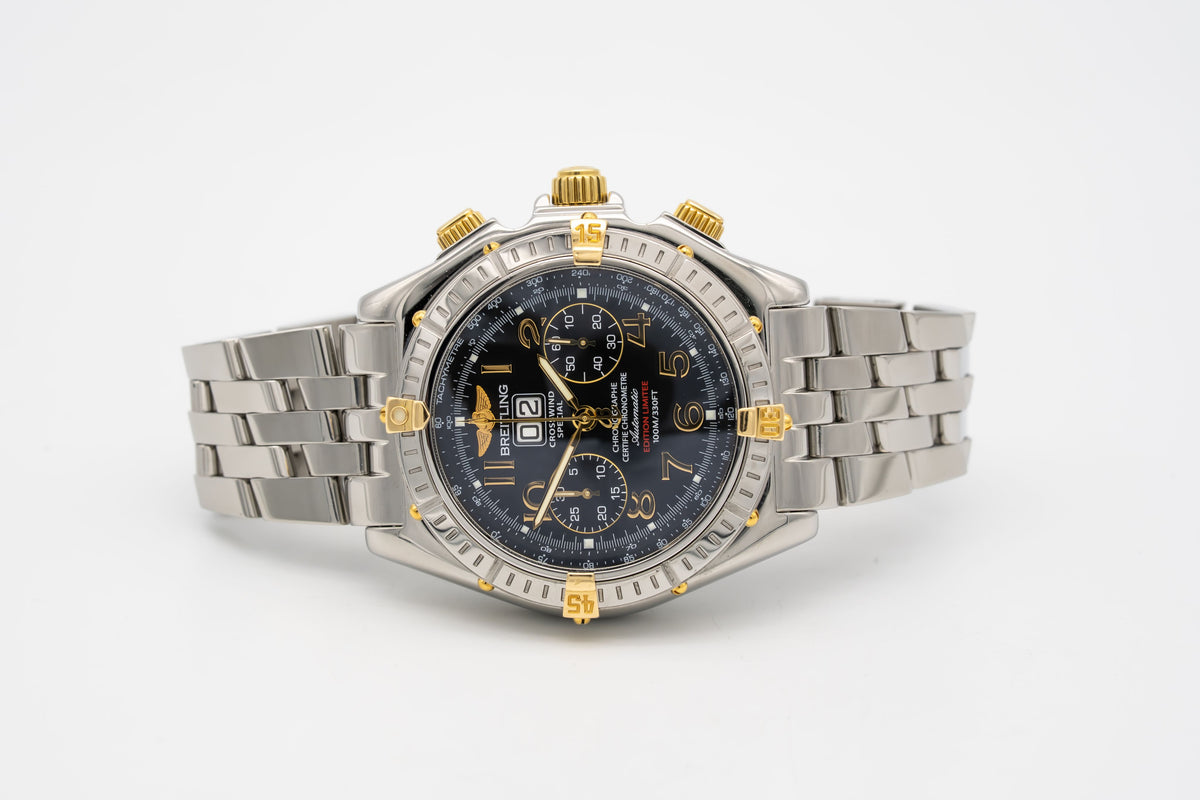 Breitling Crosswind Special B44356 Limited Edition Stahl Gelbgold Automatik 44mm Papers