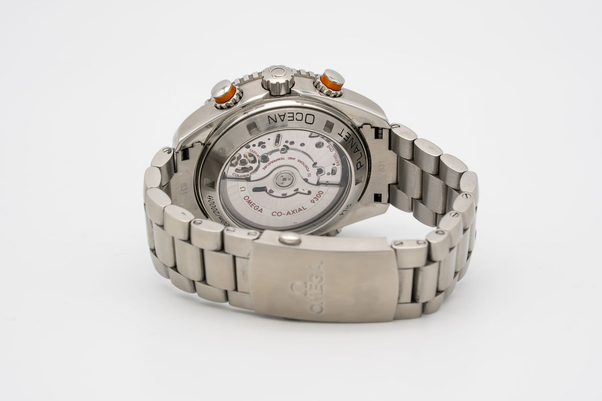 Omega Seamaster Planet Ocean Chronograph Stahl Automatik 45.5mm Papers