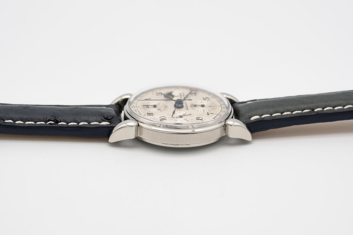 Chronoswiss Lunar Classic Chronograph Stainless Steel Automatic Papers 37mm