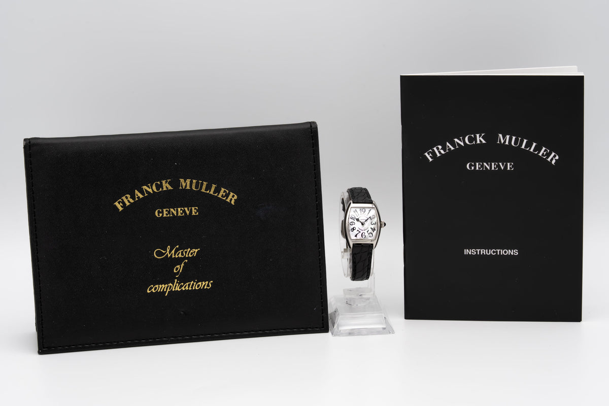 Franck Muller Tonocarbex 2252 QZ Lady MOP Dial Stainless Steel Papers
