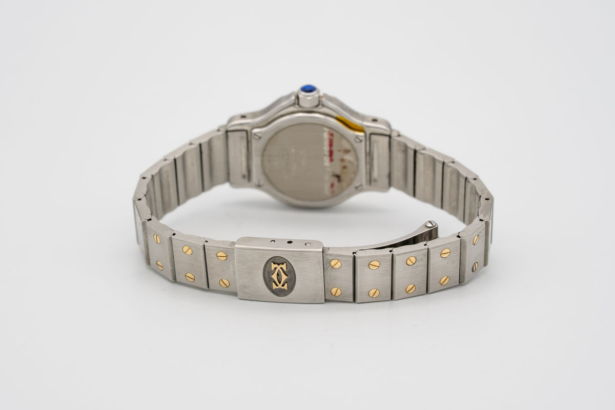 Cartier Santos Octagon Lady Unpolished Stahl Gelbgold 750 25mm