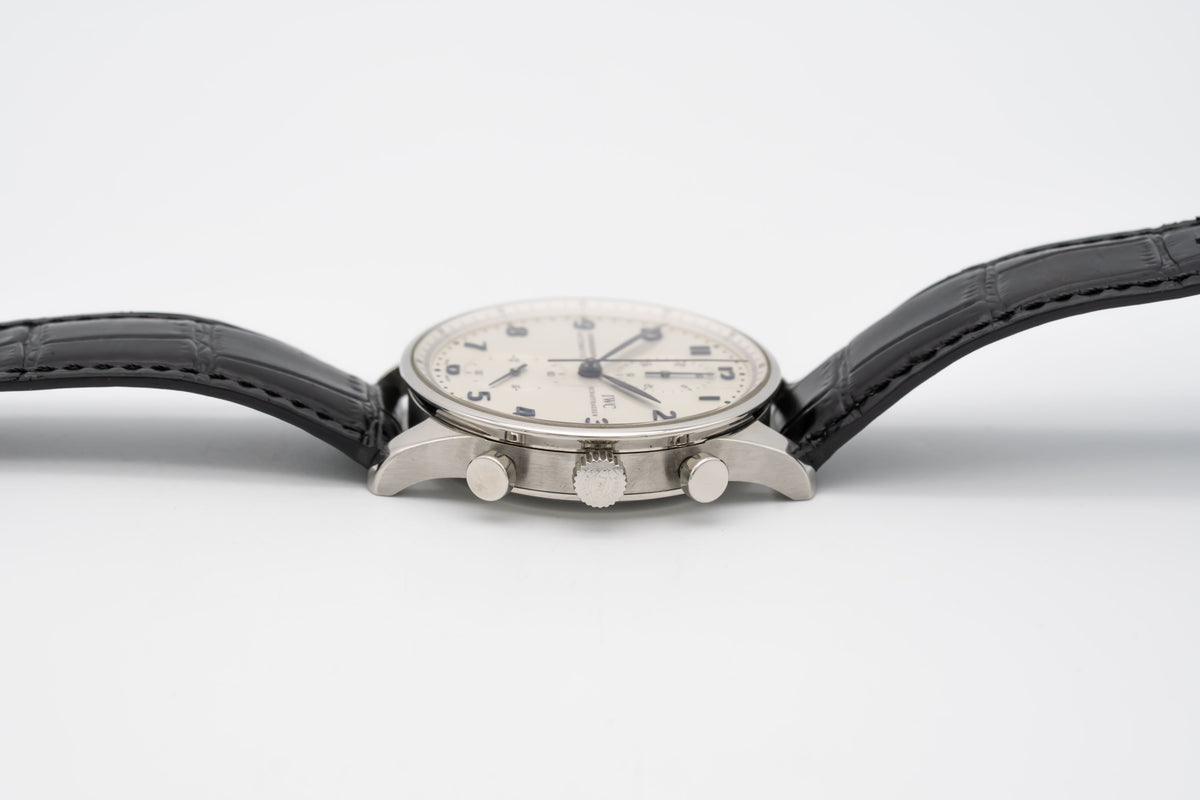 IWC Portugieser Chronograph IW371446 Portuguese Stahl Automatik 41mm Papers